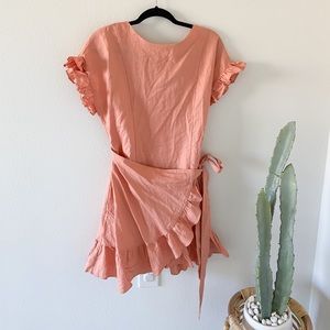 SOLD Pink wrap dress